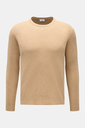 04651 / A trip in a bag - Herren - Rundhalspullover 'Knit Terry Crew' beige