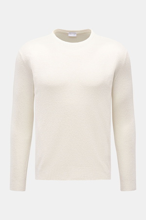 04651 / A trip in a bag - Herren - Rundhalspullover 'Knit Terry Crew' offwhite