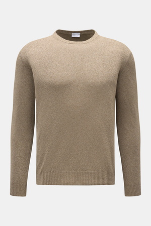 04651 / A trip in a bag - Herren - Rundhalspullover 'Knit Terry Crew' taupe