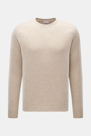 04651 / A trip in a bag - Herren - Rundhalspullover 'Mouline Crew' beige meliert