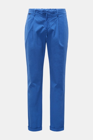 04651 / A trip in a bag - Herren - Seersucker Joggpants blau