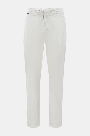 04651 / A trip in a bag - Herren - Seersucker Joggpants grau