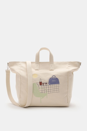 04651 / A trip in a bag - Herren - Shopper 'Beachbag' beige