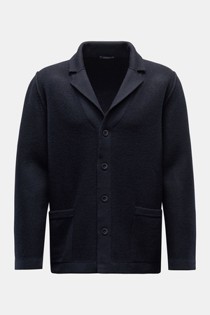 04651 / A trip in a bag - Herren - Strickblazer 'Boiled' navy