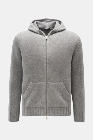 04651 / A trip in a bag - Herren - Strickjacke 'Blended Full Zip' grau