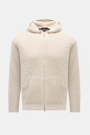04651 / A trip in a bag - Herren - Strickjacke sand