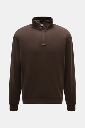 04651 / A trip in a bag - Herren - Sweat-Troyer 'IF' dunkelbraun