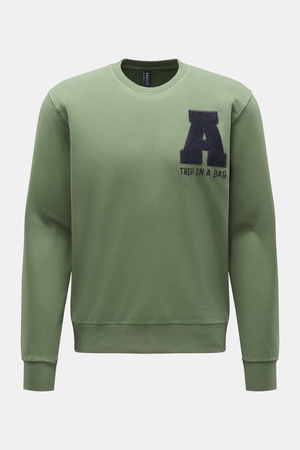 04651 / A trip in a bag - Herren - Sweatshirt 'College Crew' grün