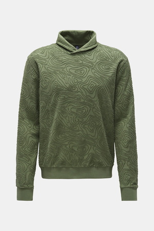 04651 / A trip in a bag - Herren - Sweatshirt 'Seamap Turtle' grün