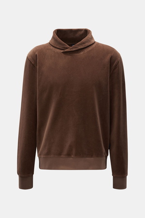 04651 / A trip in a bag - Herren - Sweatshirt 'soft Cord Turtle' braun