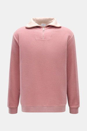 04651 / A trip in a bag - Herren - Troyer 'Cw Quarter Zip' altrosa