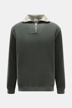04651 / A trip in a bag - Herren - Troyer 'Cw Quarter Zip' graugrün