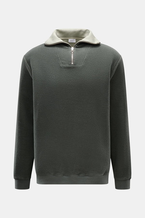 04651 / A trip in a bag - Herren - Troyer 'Cw Quarter Zip' graugrün