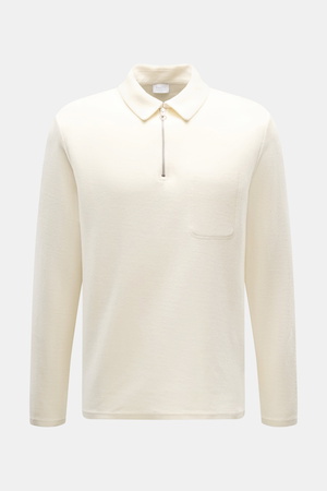 04651 / A trip in a bag - Herren - Troyer 'CW Zip Polo' creme