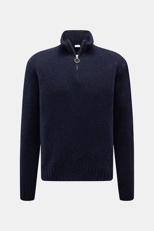 04651 / A trip in a bag - Herren - Troyer 'Grainy' navy