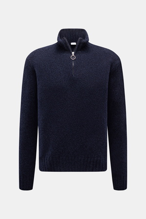 04651 / A trip in a bag - Herren - Troyer 'Grainy' navy
