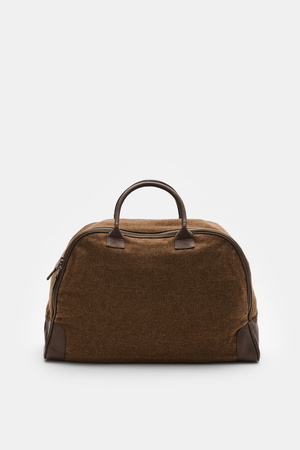 04651 / A trip in a bag - Herren - Weekender '356-Bag Tweed' braun meliert