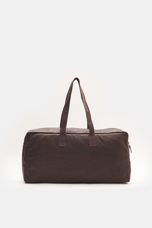 04651 / A trip in a bag - Herren - Weekender 'Nubuck' bordeaux