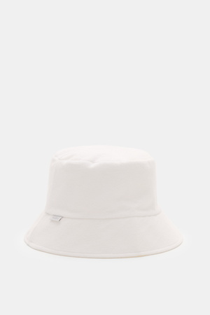 04651 / A trip in a bag - Herren - Wende-Frottee Bucket Hat weiß