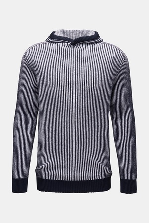 04651 / A trip in a bag - Herren - Wende-Kapuzenpullover 'Reversible' navy