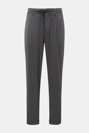 04651 / A trip in a bag - Herren - Woll-Joggpants dunkelgrau