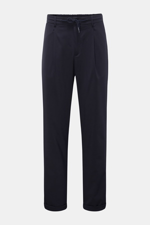 04651 / A trip in a bag - Herren - Woll-Jogpants navy