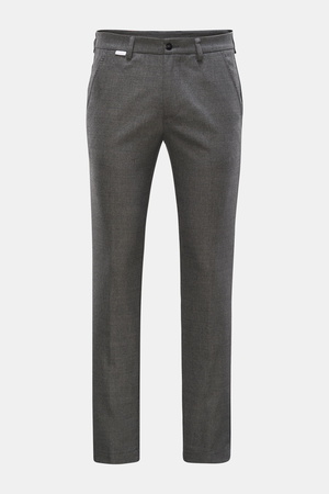 04651 / A trip in a bag - Herren - Wollhose 'Flannel Pants' grau meliert