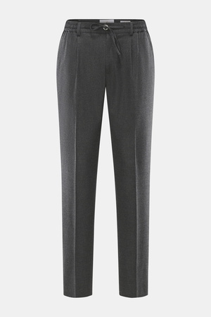Ace Denim  - Herren - Woll-Jogpants dunkelgrau meliert