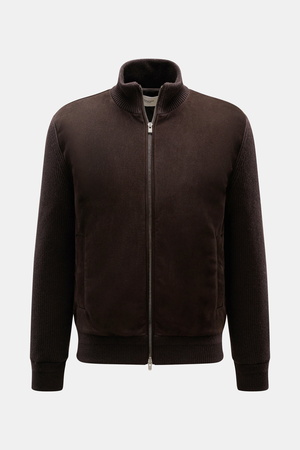 Agnona  - Herren - Cashmere Blouson dunkelbraun