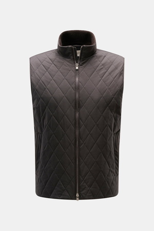 Agnona  - Herren - Outdoorweste dunkelbraun