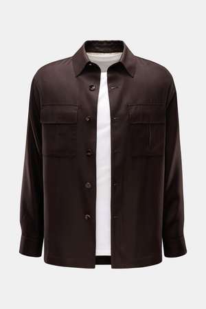 Agnona  - Herren - Overshirt dunkelbraun