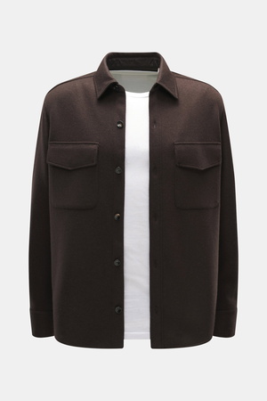 Agnona  - Herren - Overshirt dunkelbraun