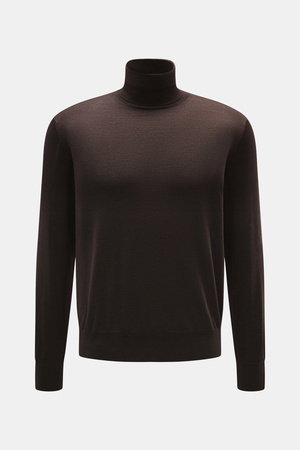 Agnona  - Herren - Rollkragenpullover dunkelbraun