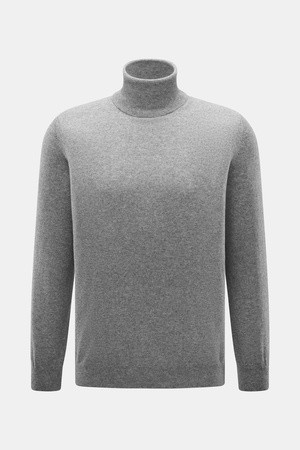 Aida Barni  - Herren - Cashmere Rollkragenpullover grau meliert