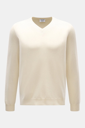 Aida Barni  - Herren - Cashmere V-Neck Pullover creme