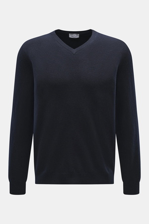 Aida Barni  - Herren - Cashmere V-Neck Pullover navy