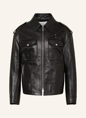 Alexander McQueen  Lederjacke schwarz
