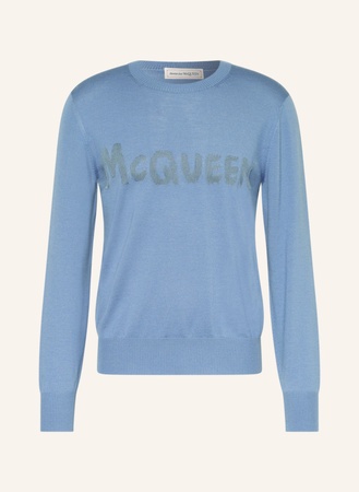 Alexander McQueen  Pullover blau beige