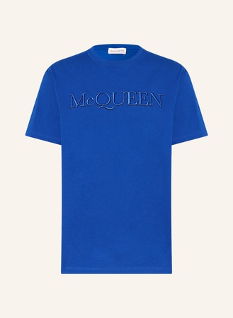 Alexander McQueen  T-Shirt blau beige