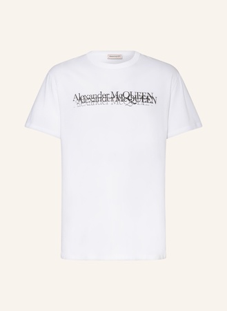 Alexander McQueen  T-Shirt weiss beige