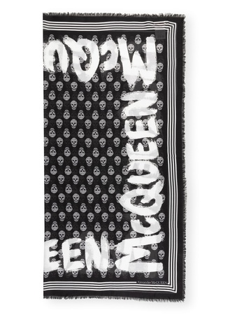 Alexander McQueen  Tuch schwarz schwarz