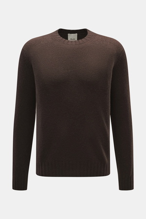 Allude - Herren - Rundhalspullover dunkelbraun