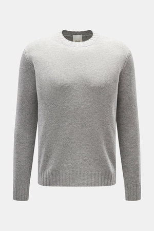 Allude - Herren - Rundhalspullover grau meliert