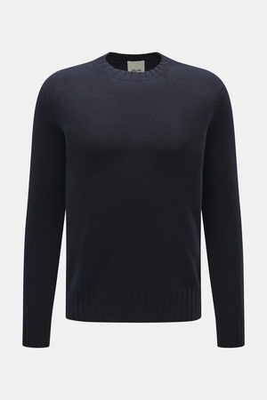 Allude - Herren - Rundhalspullover navy