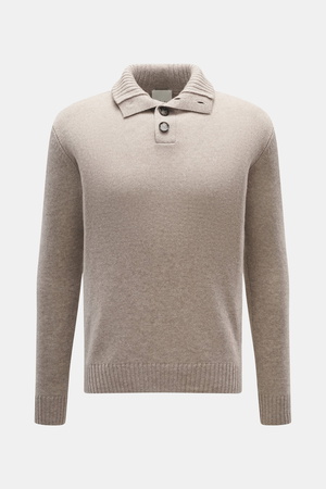 Allude - Herren - Troyer beige meliert