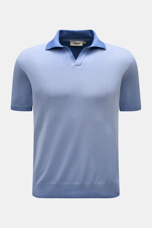 Altea  - Herren - Kurzarm-Strickpolo rauchblau