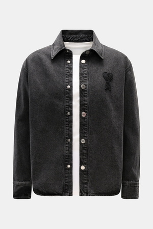AMI  Paris - Herren - Jeans-Overshirt dunkelgrau