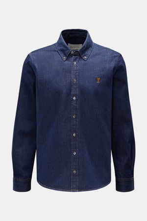 AMI  Paris - Herren - Jeanshemd Button-Down-Kragen navy