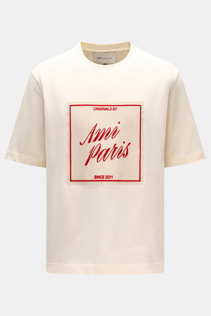 AMI  Paris - Herren - Rundhals-T-Shirt creme