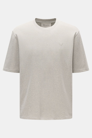 AMI  Paris - Herren - Rundhals-T-Shirt grau meliert